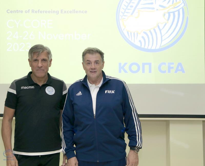 Σεμινάριο για νέους, υποσχόμενους διαιτητές στην παρουσία του Κύρου Βασσάρα thumb
