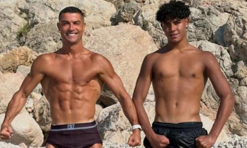 Πατέρας και γιος σε… μονομαχία: Το πείραγμα του Κριστιάνο στον Ρονάλντο Τζούνιορ thumb