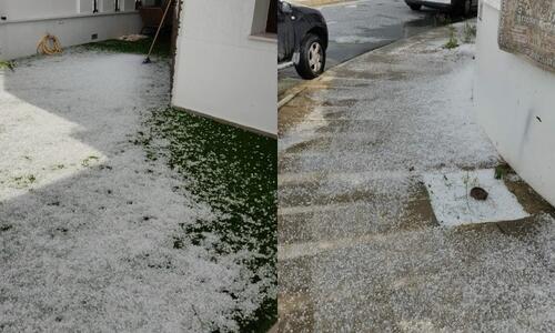 Έντονη χαλαζόπτωση σε περιοχές της Λευκωσίας thumb
