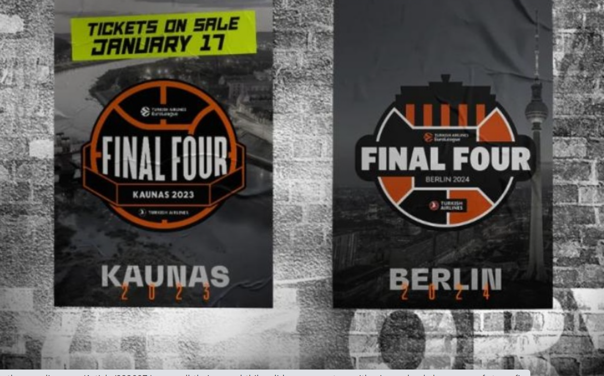 Επίσημο: Στο Κάουνας το Final Four του 2023, στο Βερολίνο του 2024! thumb