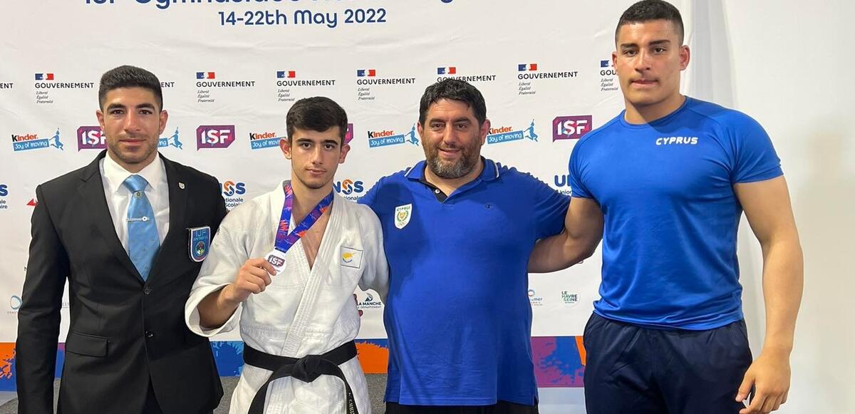 Αργυρός στην Παγκόσμια Γυμνασιάδα ο τζουντόκα Πέτρος Χριστοδουλίδης thumb