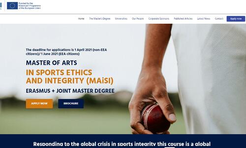 Μεταπτυχιακό πρόγραμμα “Master’s degree MA in Sports Ethics and Integrity”  thumb