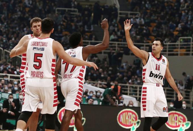 Euroleague: Ερυθρόλευκο το ντέρμπι του ΟΑΚΑ thumb