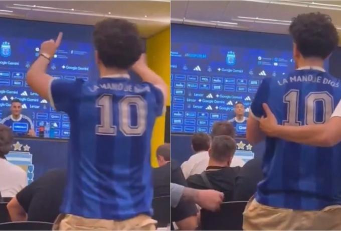 Γάλλος οπαδός διέκοψε τις δηλώσεις Σκαλόνι για να τον προειδοποιήσει για την ομάδα του Μπαμπέ (vid) thumb
