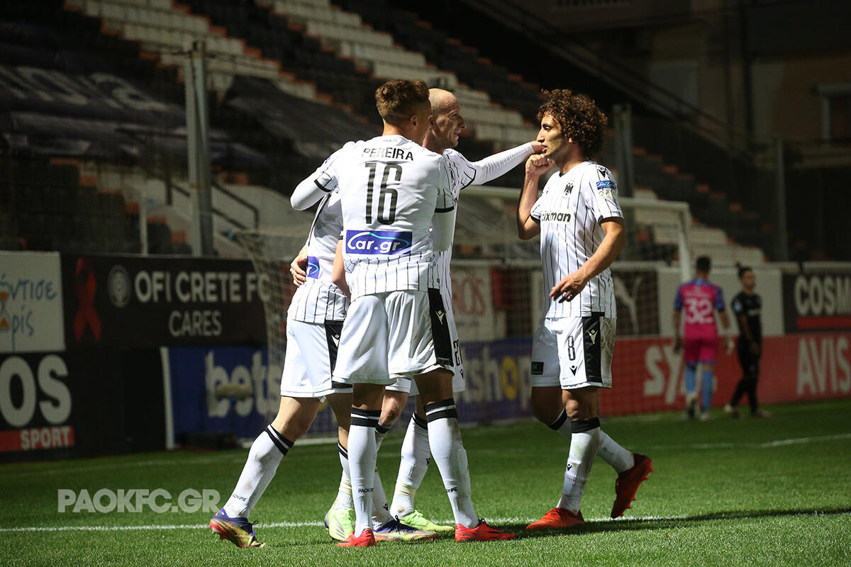 Super League: «Παρέλαση» του ΠΑΟΚ στο Ηράκλειο thumb