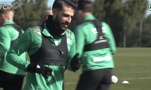 Πλάνα από την προπόνηση της Ομόνοιας thumb