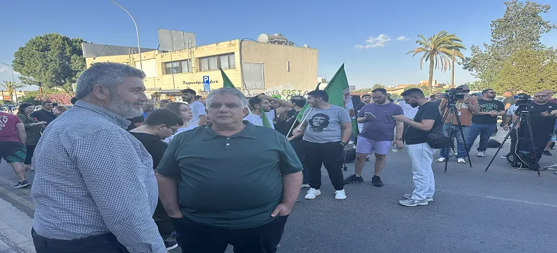 Διαμαρτυρία για την επίθεση στο οίκημα στη Λακατάμια thumb