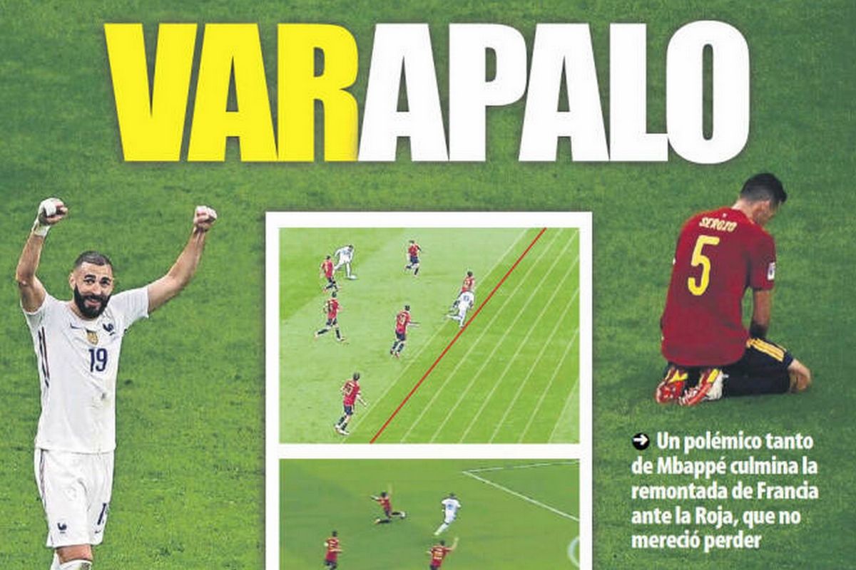 Εξοργισμένος ο Ισπανικός Τύπος για το γκολ της Γαλλίας: 
