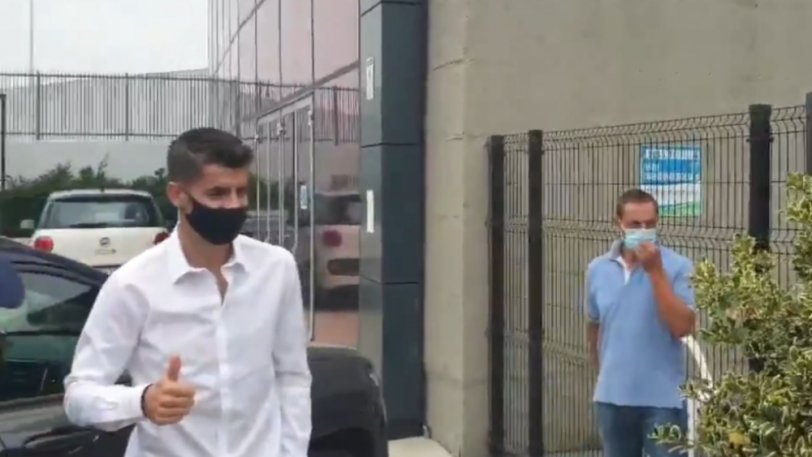 Στα γραφεία της Γιουβέντους ο Μοράτα για υπογραφές  thumb