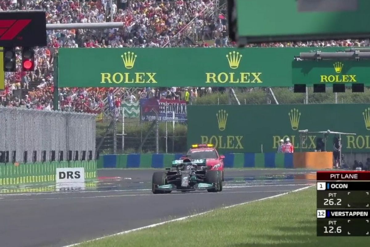 Formula 1, Grand Prix Ουγγαρίας: Απίστευτο φιάσκο της Mercedes, επανεκκίνησε μόνος ο Λούις Χάμιλτον thumb