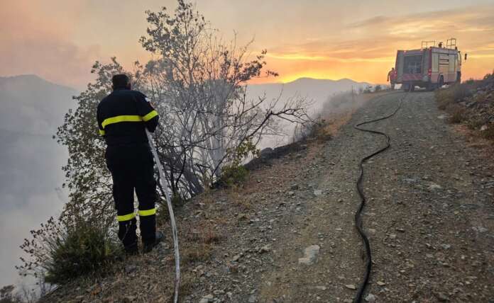 Υπό έλεγχο η πυρκαγιά στον Φαρμακά–Προκλήθηκε από μετασχηματιστή της ΑΗΚ thumb